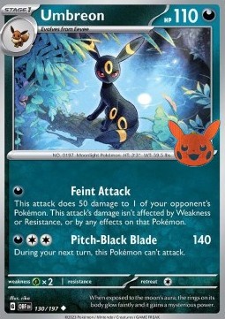 BOO24 130/197 Umbreon Halloween Stamp