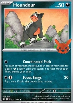 BOO24 131/197 Houndour Halloween Stamp