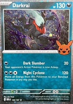BOO24 136/197 Darkrai Holo Halloween Stamp