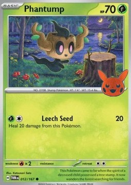 BOO24 012/167 Phantump Halloween Stamp