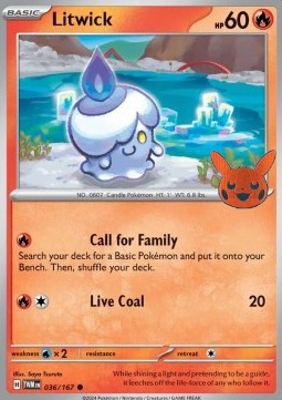 BOO24 036/167 Litwick Halloween Stamp