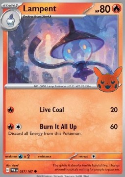 BOO24 037/167 Lampent Halloween Stamp