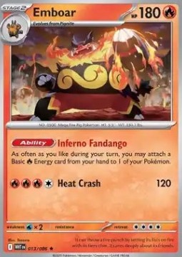 WHT 013/086 Emboar Holo