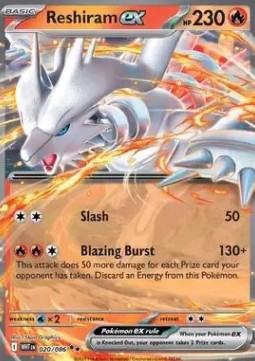 WHT 020/086 Reshiram EX