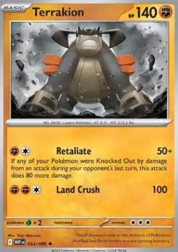 WHT 054/086 Terrakion Holo