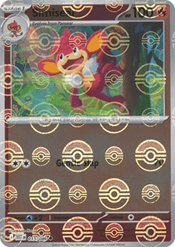 WHT 015/086 Simisear Pokeball Holo